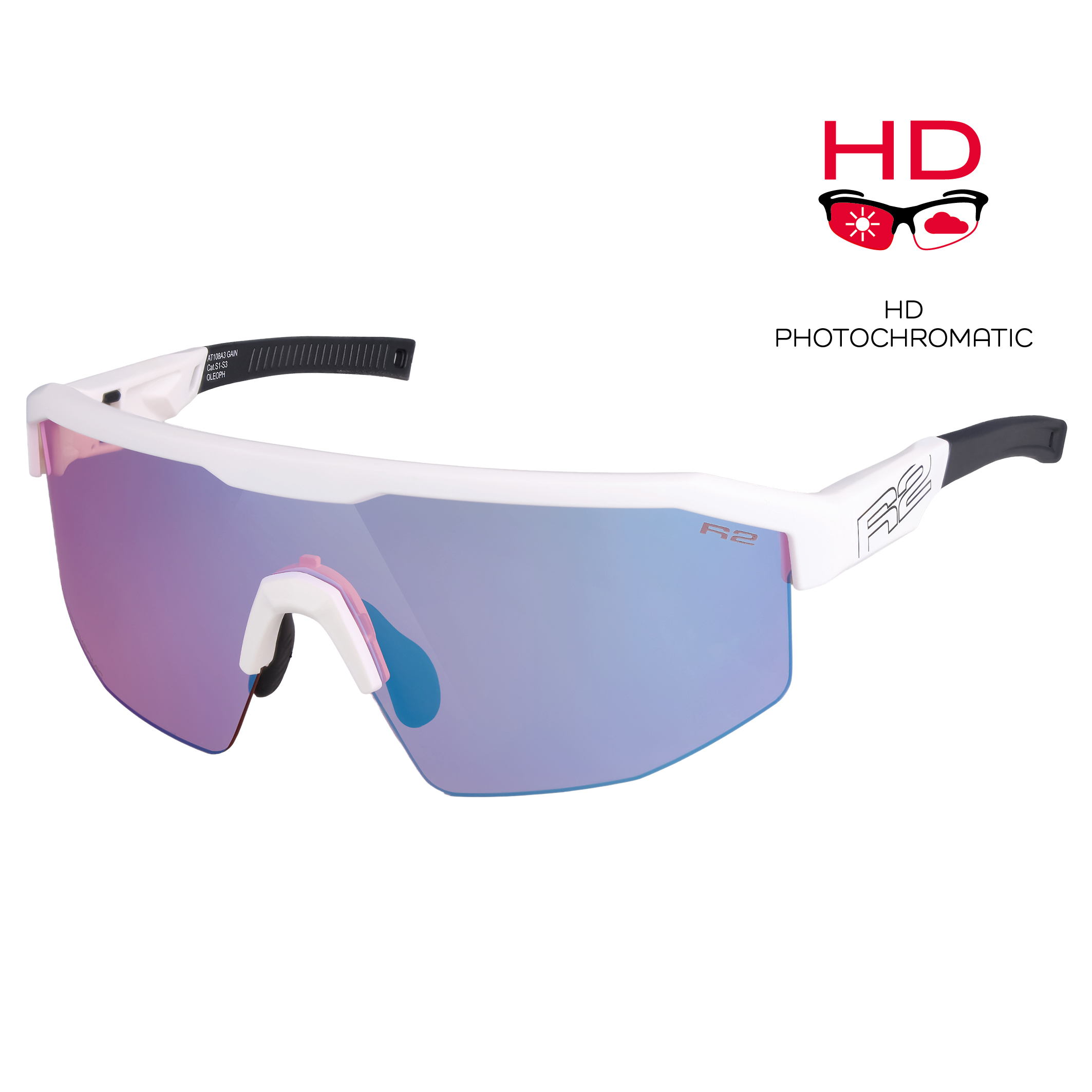Fotochromatické HD sportovní  sluneční brýle R2 GAIN AT108A3