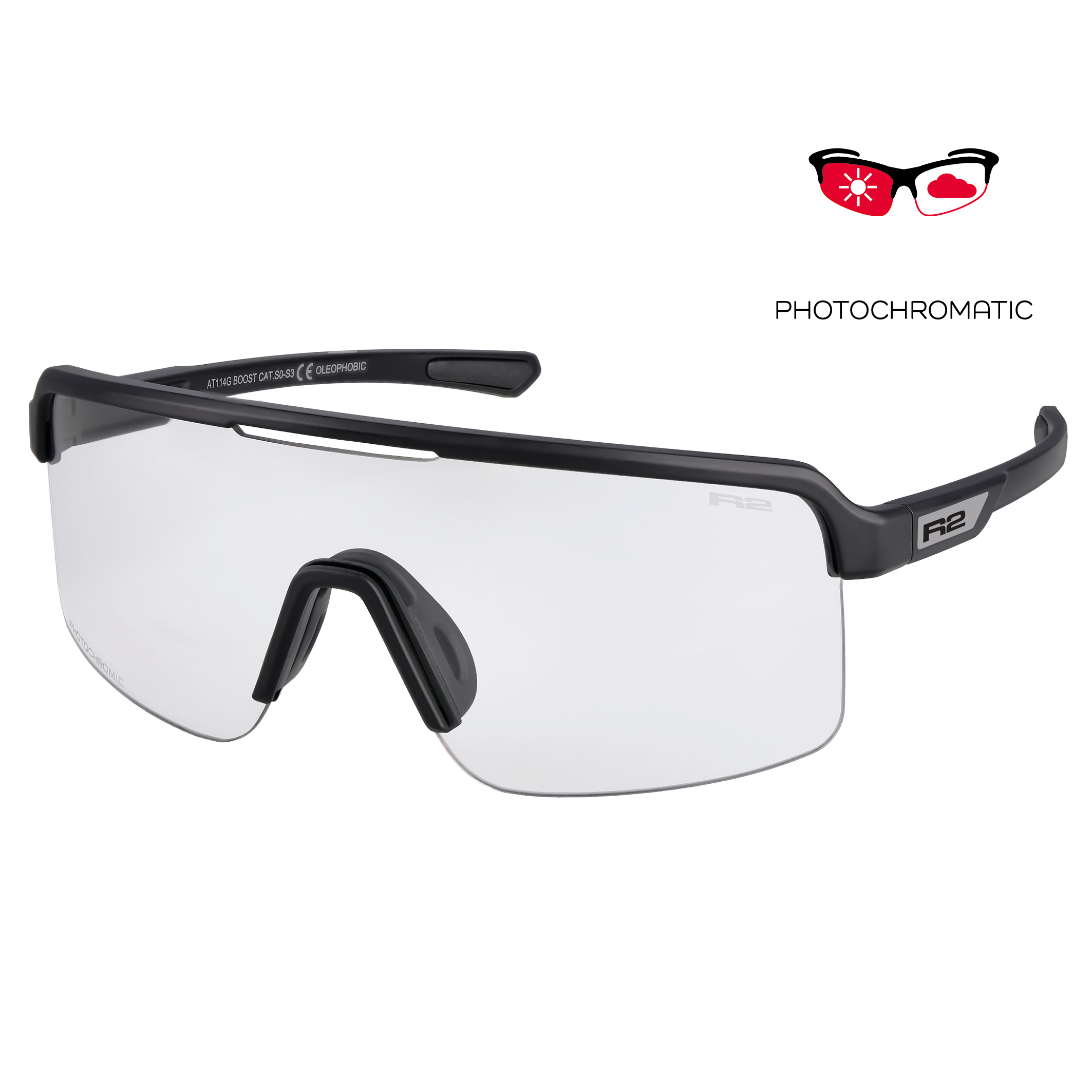 Fotochromatické sportovní  sluneční brýle  R2 BOOST AT114G